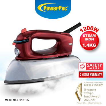 HEAVY DUTY IRON, 1.4KG STEAM IRON (PPIN1129)