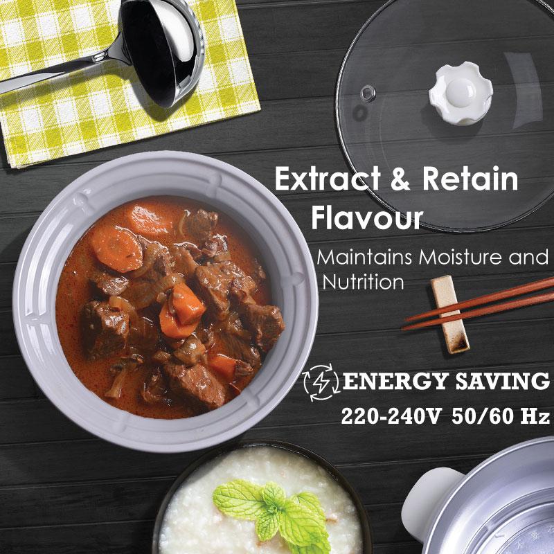 4.5L Digital Slow Cooker with Ceramic Pot (PPSC405) - PowerPacSG