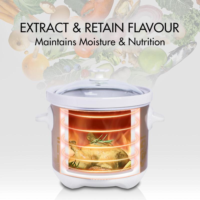 4.5L Digital Slow Cooker with Ceramic Pot (PPSC405) - PowerPacSG