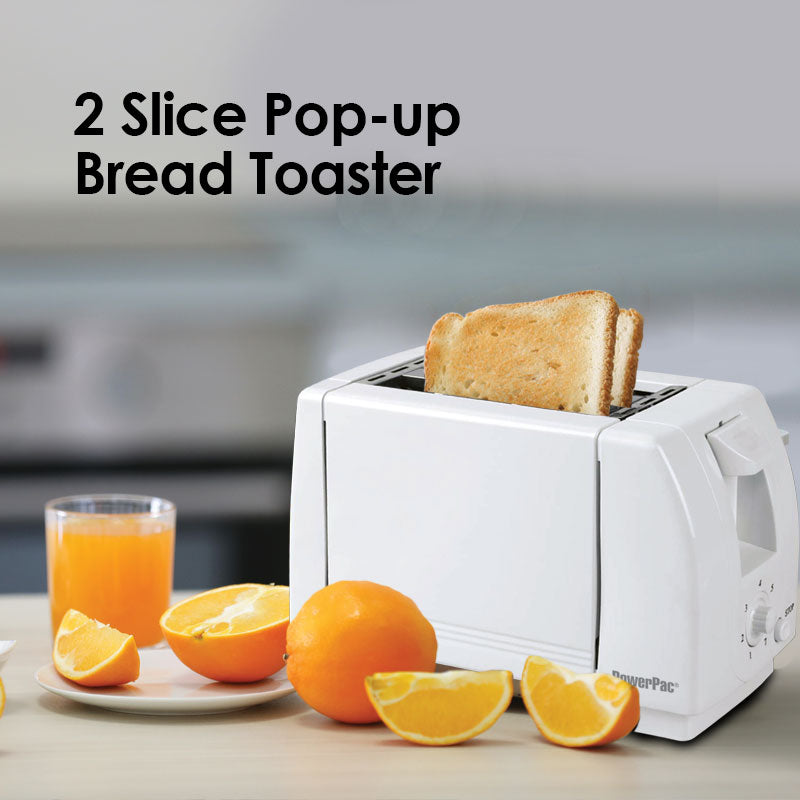2 Slice Bread Toaster Pop-up (PPT02) - PowerPacSG