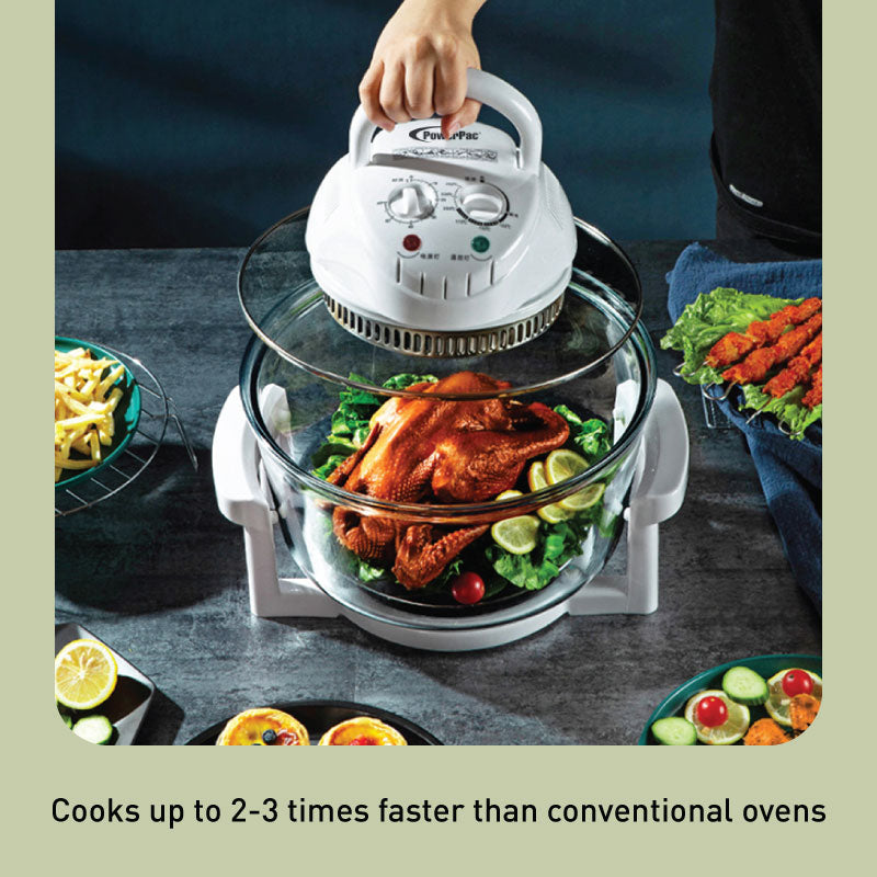 Halogen Oven 12L with 360 Grill and 60mins timer (PPT615) - PowerPacSG