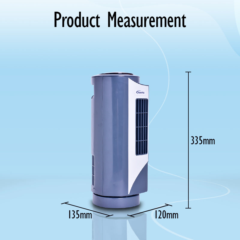 Tower Fan 9&quot;, Desk and Table Fan with Oscillation (PPTF10) - PowerPacSG