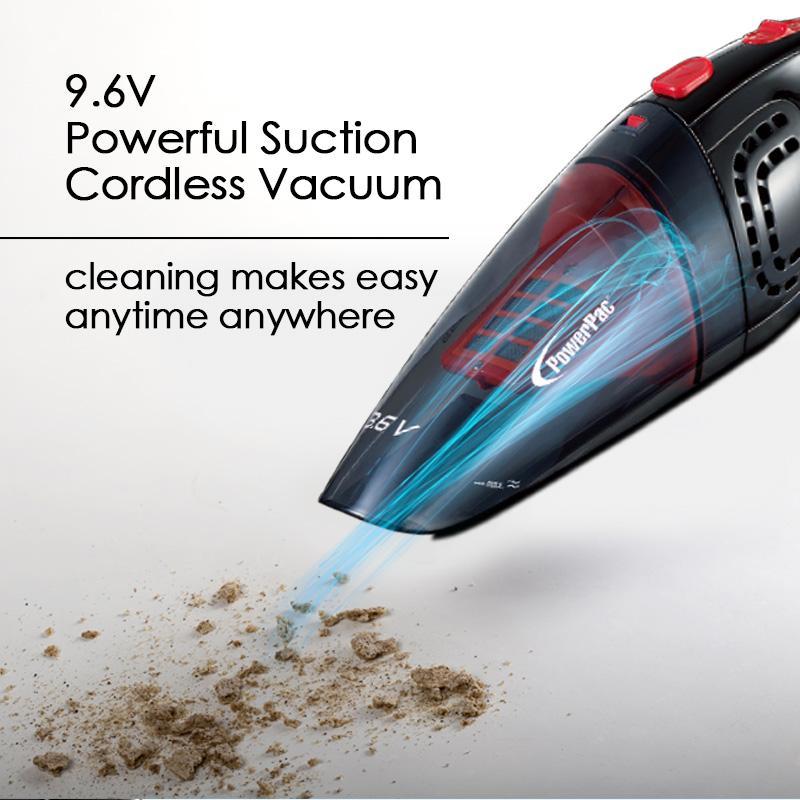 Rechargeable Portable Handheld Cordless Wet &amp; Dry Vacuum Cleaner 9.6V,70W  (PPV602) - PowerPacSG
