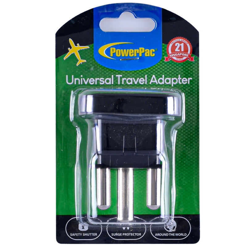 15amp Multi Travel Adapter (PT10BK) South Africa- Black