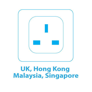 Multi Travel Adapter (PT13BK) UK, Hong Kong Malaysia - PowerPacSG
