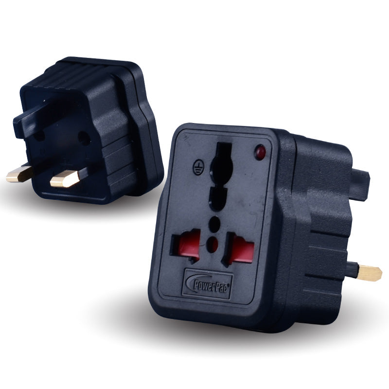 Multi Adapter with 3-Pin Plug – Multi Sockets, Travel Adapter, Neon LED, PT13WH