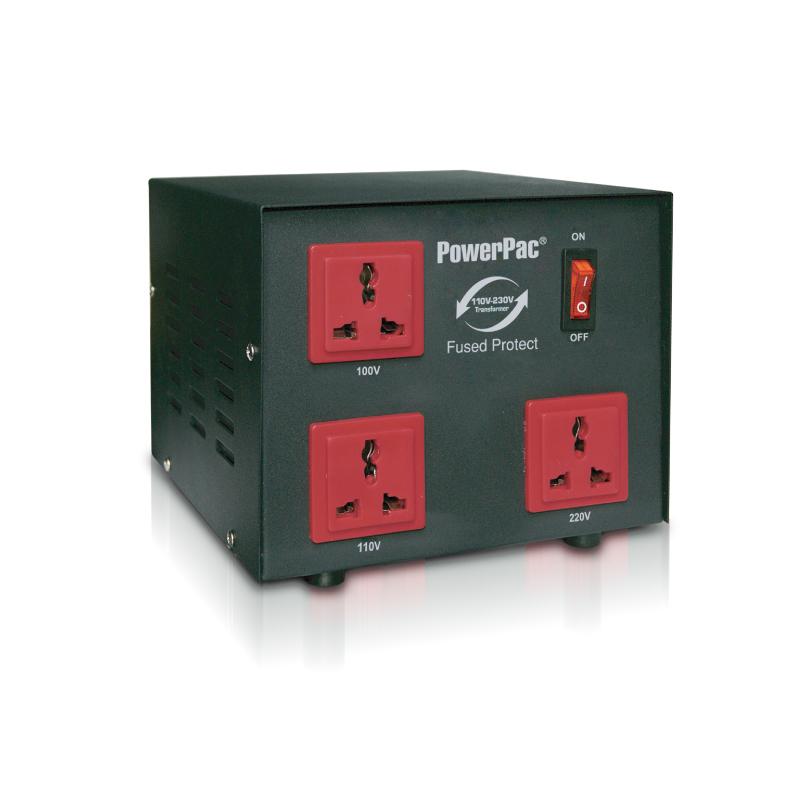 2000W Heavy Duty Step Up & Down Voltage Converter Transformer 110V / 220V Voltage Regulator (ST2000) - PowerPacSG