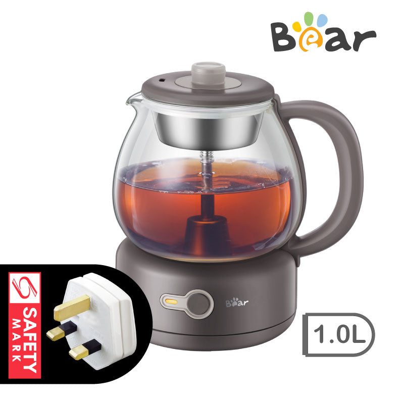 Bear Electric Health Glass Teapot Kettle Multi-Function Pot 1.0L (ZCQ-A10T2)