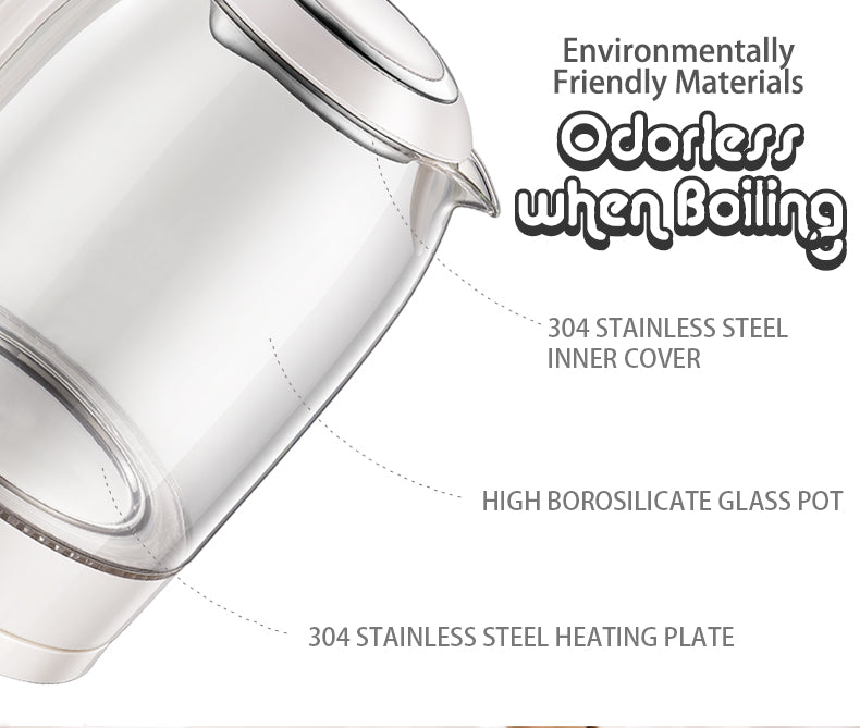 Bear Electric Glass Kettle 1.7L (ZDH-A17L1) - PowerPacSG