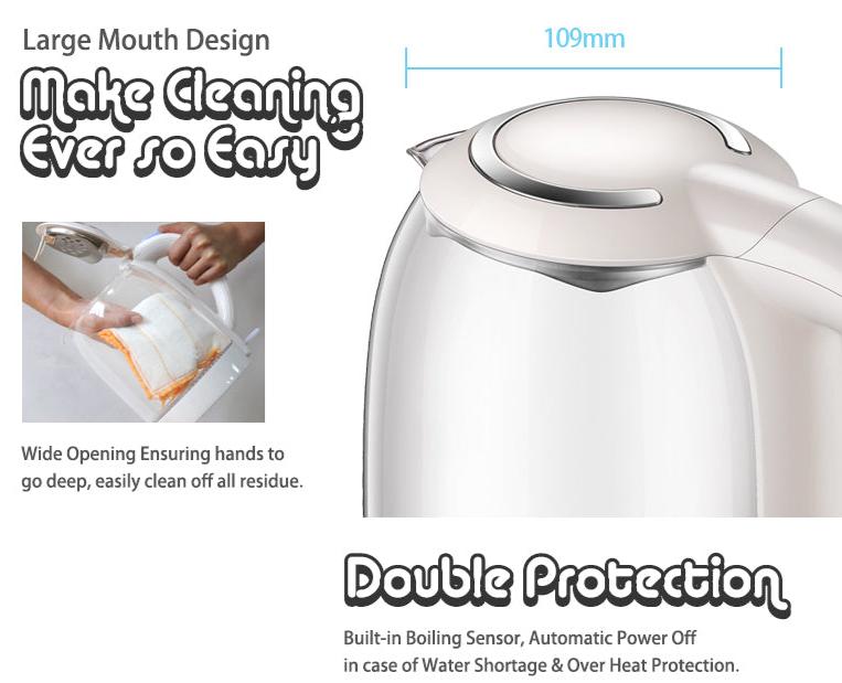Bear Electric Glass Kettle 1.7L (ZDH-A17L1) - PowerPacSG