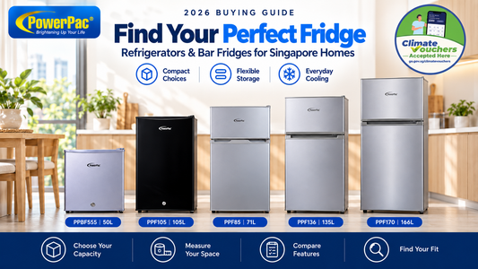 Best Refrigerators & Bar Fridges Singapore 2026 — PowerPac Buying Guide