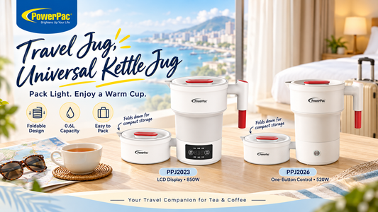 PowerPac Travel Jug, Universal Kettle Jug, Foldable Jug Singapore 2026