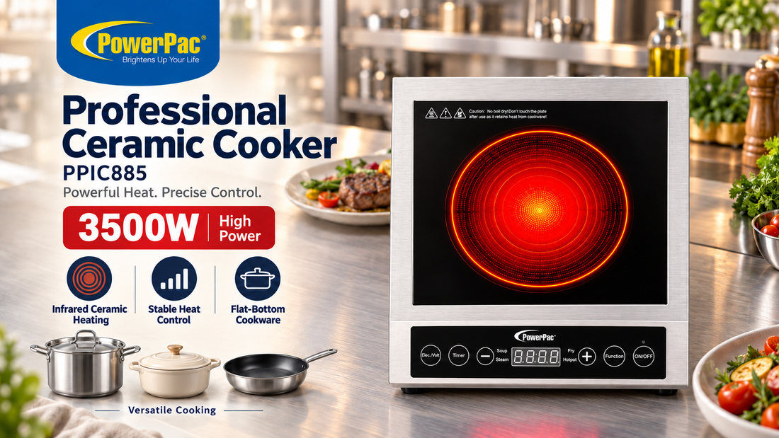 PowerPac High Power Professional Ceramic Cooker (PPIC885) Video Review — Singapore 2026