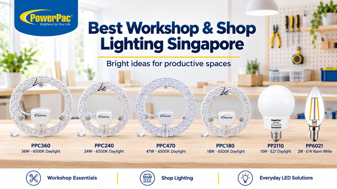 Best Workshop & Shop Lighting Singapore 2026 — PowerPac Buying Guide