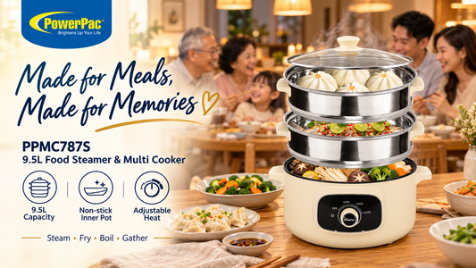 PowerPac 9.5L Multi Function Food Steamer, Multi Cooker with Non-stick inner Pot (PPMC787S) Video Review — Singapore 2026
