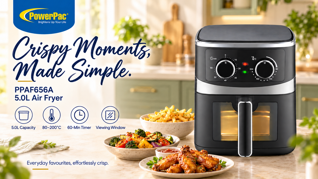 PowerPac Air Fryer 5.0L (PPAF656A) Video Review — Singapore 2026