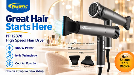 PowerPac High Speed Hair Dryer (PPH2878) Video Review — Singapore 2026