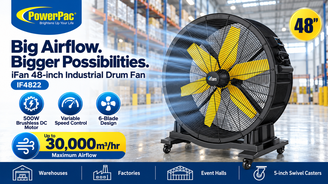 Best Big Industrial Fan Singapore 2026 — iFan vs Big Ass Fan | From $899 | PowerPac