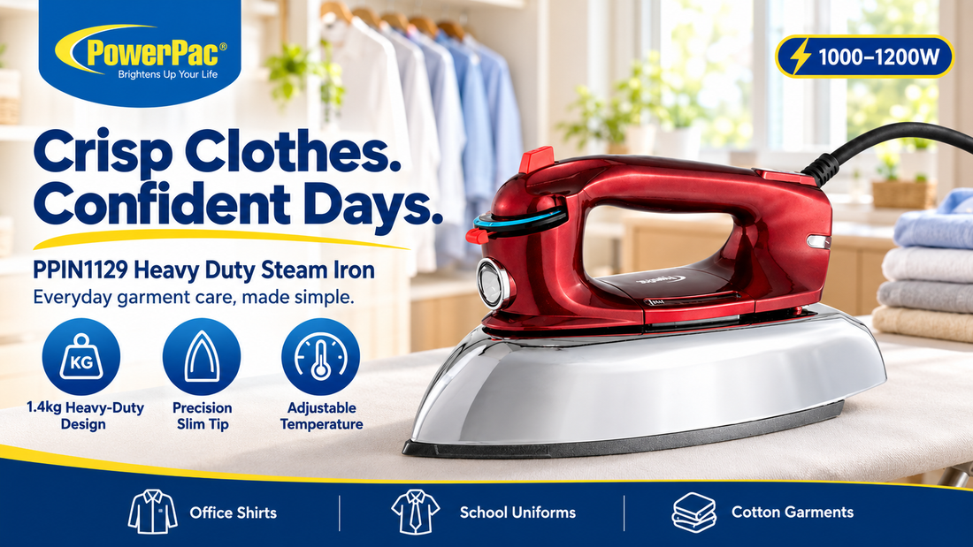 PowerPac HEAVY DUTY IRON, 1.4KG STEAM IRON (PPIN1129) Singapore 2026