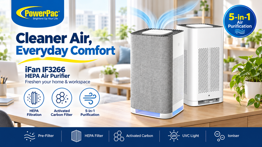 iFan Air Purifier HEPA Filter, Desk Top Air Purifier Singapore 2026
