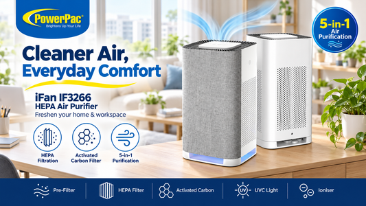 iFan Air Purifier HEPA Filter, Desk Top Air Purifier Singapore 2026