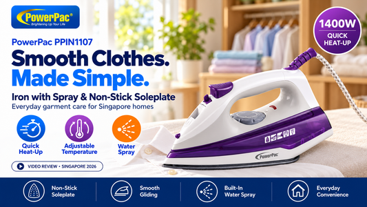 PowerPac Steam Iron with Spray (PPIN1107) Video Review — Singapore 2026
