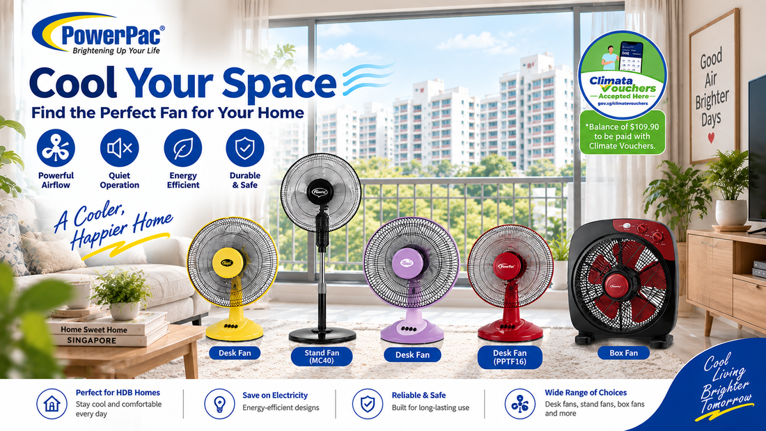 Best Stand & Desk Fans Singapore 2026 — PowerPac Buying Guide
