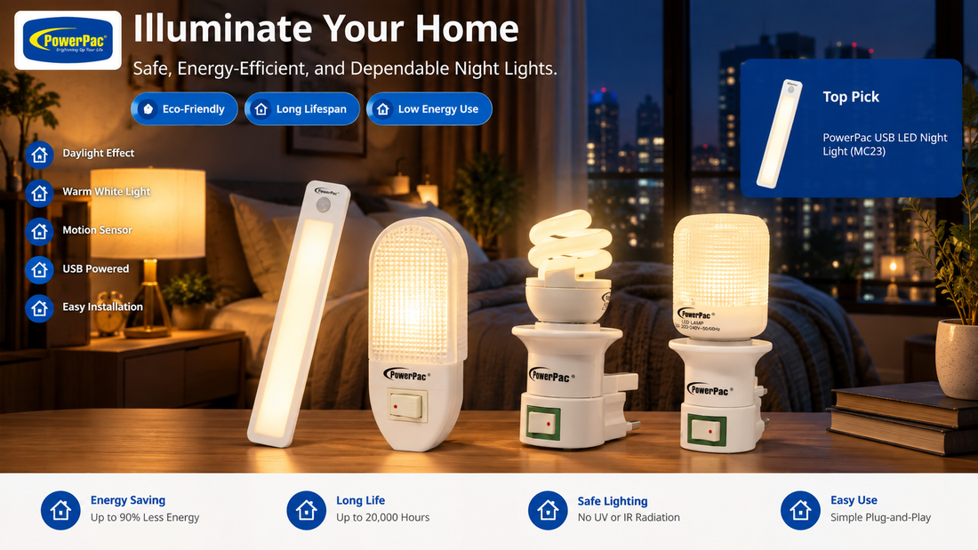 Best LED Night Lights Singapore 2026 — PowerPac Buying Guide