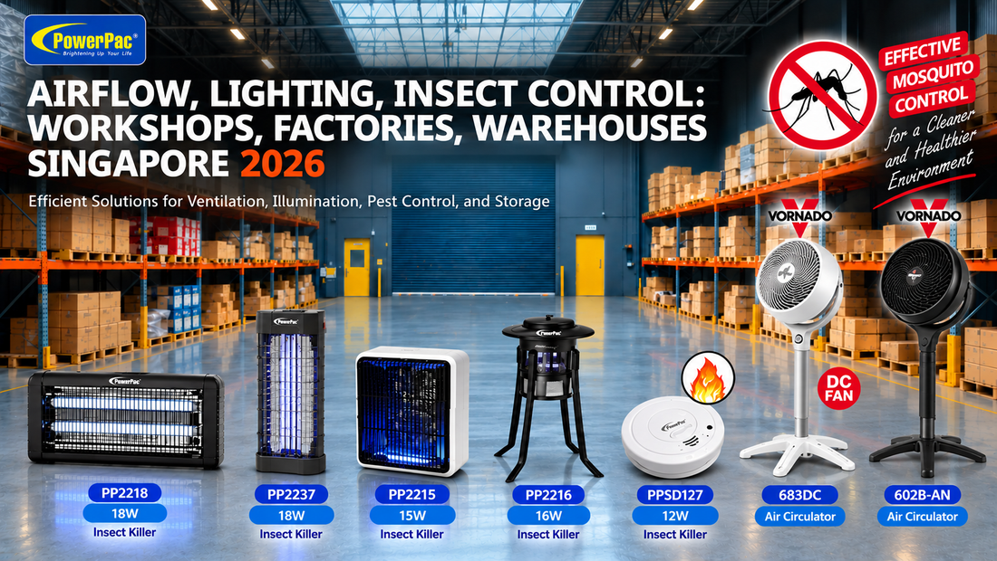 Airflow, Lighting, Insect Control: Workshops, Factories & Warehouses Singapore 2026