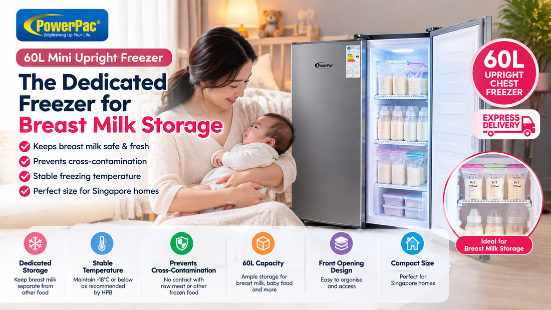 Best Breast Milk Freezer Singapore 2026 | PowerPac PPFZ60