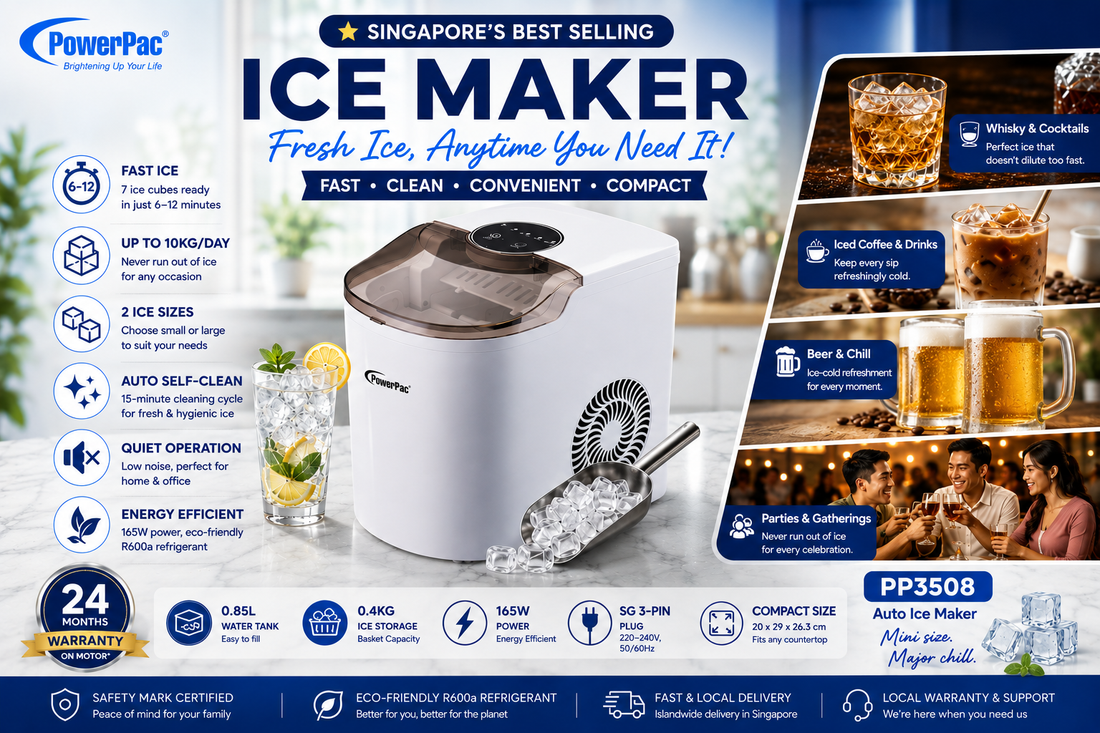 PowerPac PP3508 Ice Maker Singapore 2026 | Complete Buying Guide