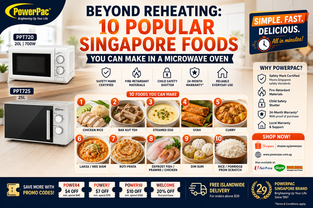 Microwave Cooking & Reheating Guide Singapore 2026 | PowerPac