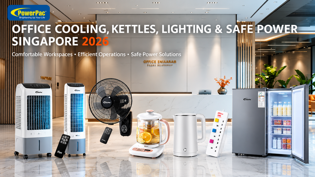 Office Cooling, Kettles, Lighting & Safe Power Singapore 2026