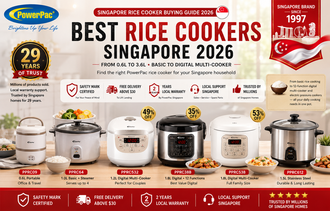 Best Rice Cookers Singapore 2026 — PowerPac Complete Buying Guide