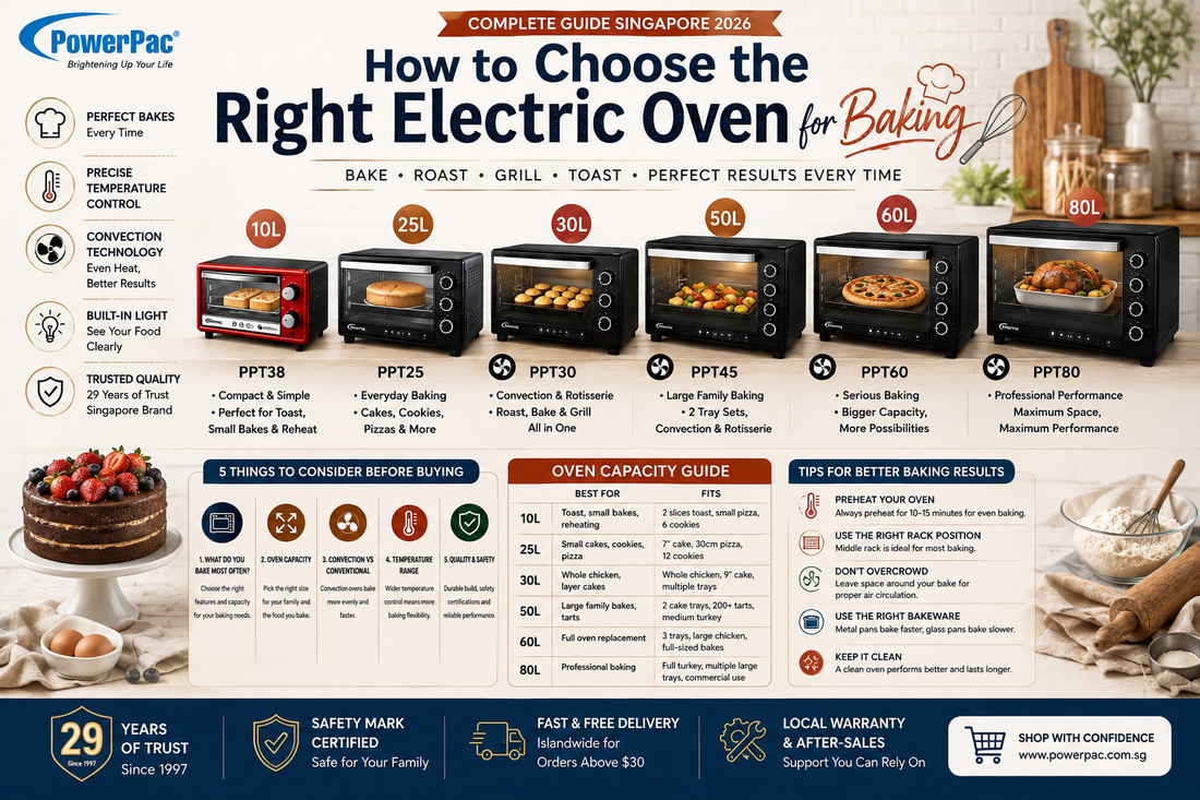Best Electric Oven for Baking Singapore 2026 | PowerPac Buying Guide