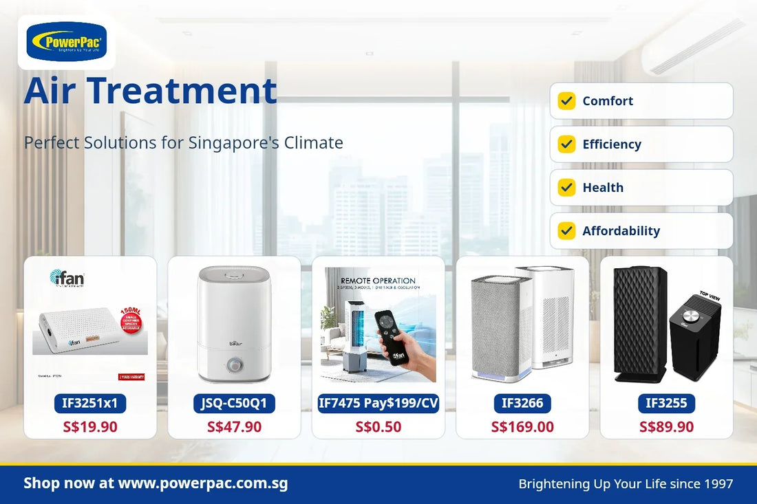Humidifiers & Air Treatment Singapore 2026 — PowerPac Buying Guide