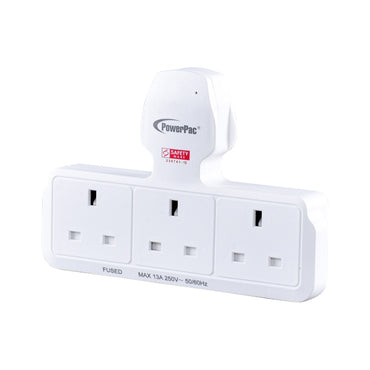 Multi Plug Extension Adapter with 3 Way, Power Extension Socket Adaptor (PP277)