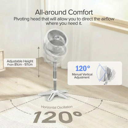 [CLIMATE VOUCHER $400] Vornado Energy Smart™ Air Circulator Fan, Vortex Action, DC motor, Oscillation, Timer, Variable Speed instead (683DC)