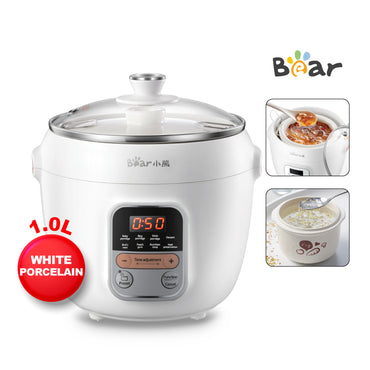 Bear Digital Double Boiler, Slow Cooker 1.0L (DDZ-C10F1)