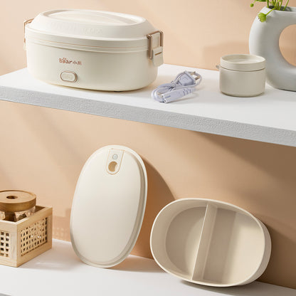 Bear 1.0L Lunch box Electric Lunch Box with Detachable Non-stick inner pot / Mini Rice Cooker (DFH-D10Y1)