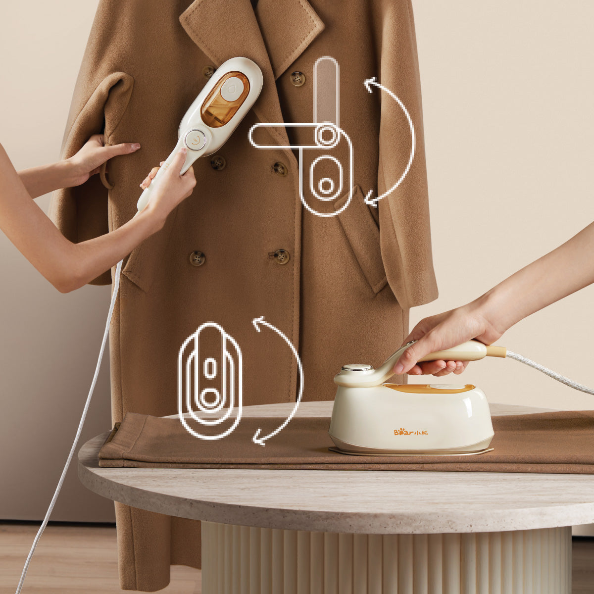 Bear Mini Handheld Garment Steamer, Travel & Home Use (DYD-B15M5)