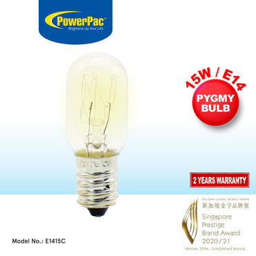 Pygmy bulb 15W E14 , Bulb Replacement for Fridge, Salt lamp bulb (E1415C)