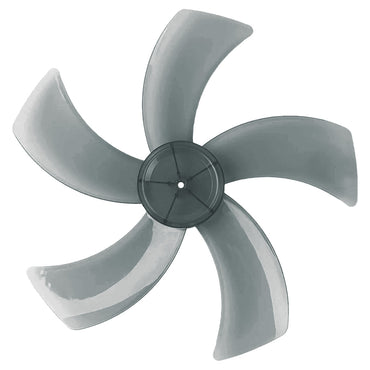 Fan Blade Replacement – 16” Fan Blade, 5 Blades, for Desk / Stand / Wall Fan, ABS material, colourless & transparent, FBC165B (Grey)