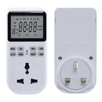 Digital Timer Plug Socket, Digital 24hrs / 7 days Timer for 13A Multi Socket (FDD60-D2)