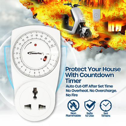 Countdown Timer, Timer Plug Socket 22 hrs for 13A Multi Socket (FDD70-C1)