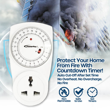 Countdown Timer, Timer Plug Socket 22 hrs for 13A Multi Socket (FDD70-C1)