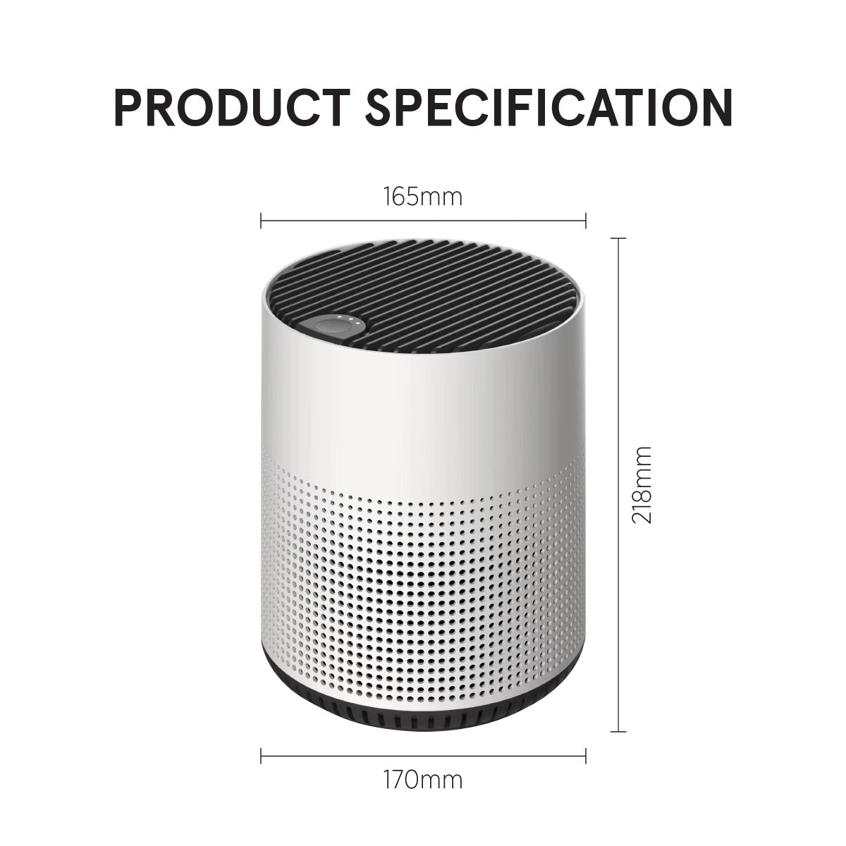 iFan Air purifier HEPA filter, USB Air Purifier, Desk Top Air Purifier , Mini Air Purifier(IF3233)