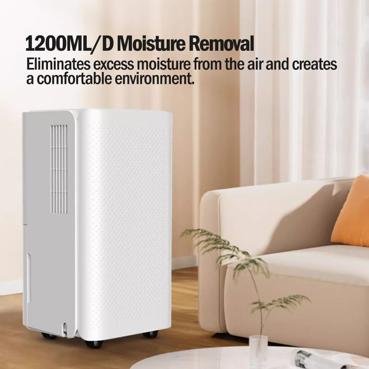 iFan Electric Dehumidifier 12L/24HRS Dehumidifier Thirsty Hippo, 11 Humidity level, Timer Setting 1-24h (IF3256)