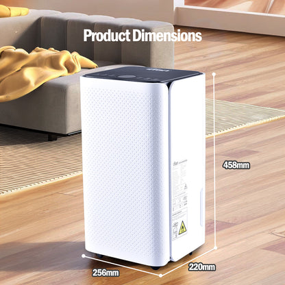 iFan Electric Dehumidifier 12L/24HRS Dehumidifier Thirsty Hippo, 11 Humidity level, Timer Setting 1-24h (IF3256)