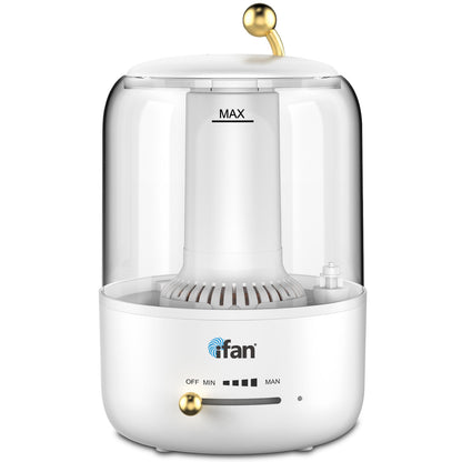 iFan 3L Humidifier Crystal Clear Diffuser Ultrasonic Mist Humidifier Essential Oil Silent Aromatherapy Diffuser (IF3258)